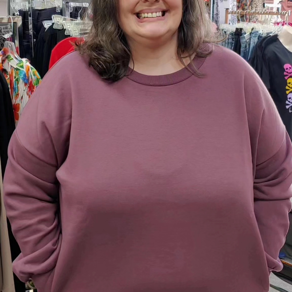 Casual Mauve Sweatshirt